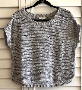 Suéter EILEEN FISHER Gris Tejido Manga Corta Capas Talla PS Algodón/Nylon - Imagen 1 de 12