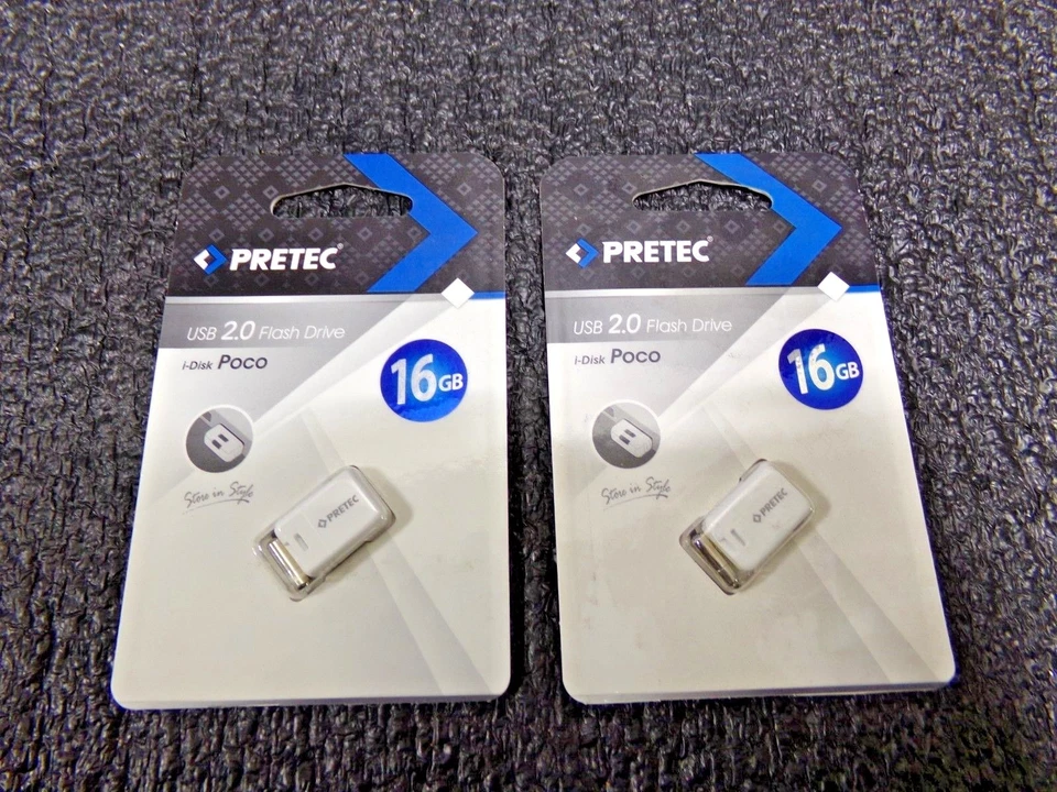 2PK Pretec 16GB Flashdrive USB 2.0, i-Disk Paco (RC) - Image 1 of 4