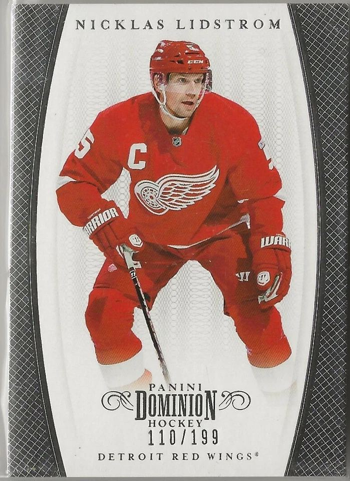 2011 2011-12 Panini Dominion #50 Nicklas Lidstrom 110/199 Detroit Red Wings - Image 1 of 2