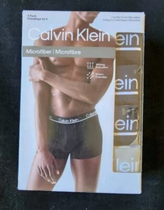 CALVIN KLEIN MICROFIBER 4-PACK LOW RISE MENS TRUNK UNDERWEAR #NP2446O-NWT - Picture 1 of 7