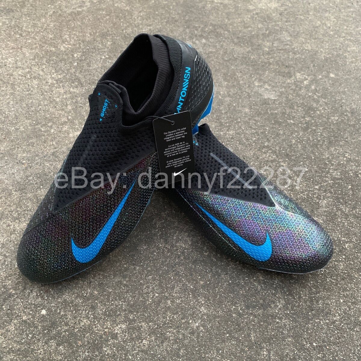 Nike Phantom Vision Elite DF FG Black Blue for Sale Nike Phantom Vision Elite DF FG Black Blue for Sale