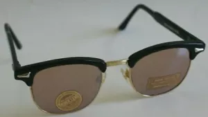 NWT TruVintage 60's Clubman / Malcolm X style w/ Coppermax lens tech Sunglasses - Picture 1 of 4