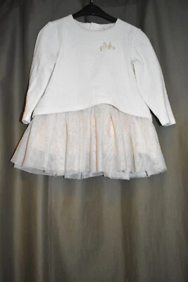 Zara Mädchen Kleid, Hell Tüll, Glitzer Gr. 80 - Bild 1 von 3
