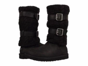 UGG Australia Cassidee groß schwarz 1007691 Damen echt modisch Lammfell Stiefel - Bild 1 von 10