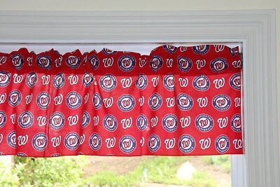 Washington Nationals Baseball Sports Team Window Valance/Curtain 58" Wide - Изображение 1 из 2