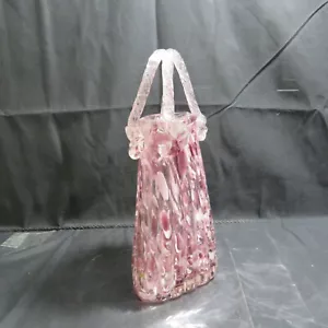 Murano-Style Hand-Blown Art Glass Purse Vase - Picture 1 of 21
