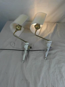 Wandlampe 2 Stück Paar Mid Century Design Verstellbar Rar Messing Verziert 1b6 - Bild 1 von 24
