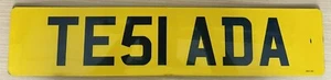 Personalisiertes Nummernschild Tesla TE51A DA - Bild 1 von 2