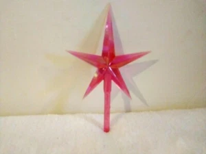 Large Pink Iridescent Aurora Star for Ceramic Christmas Tree Topper - Picture 1 of 5
