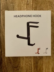 Gaming Headphone Hanger Display Stand Holder Hook Under Desk Headset Mount Black - Picture 1 of 4