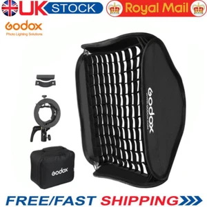 Godox 80*80 60*60cm Softbox S2 S-Type Flash Bracket Bowens Mount With Grid+Bag - Picture 1 of 12