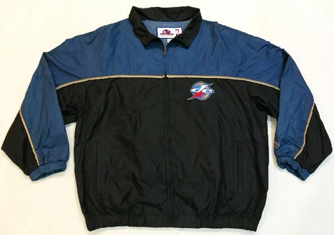 Vintage Unique NBA Washington 2001 All Star Game Nylon Jacket XL Full Zip Sewn Cover