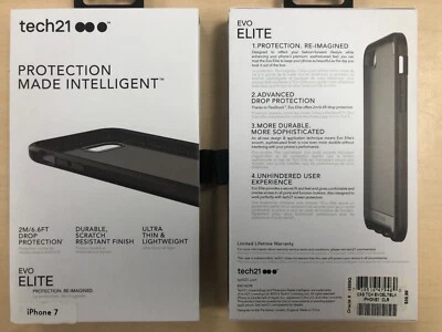 Tech21 EVO ELITE Case for iPhone 6 / 7 / 8 / New SE in Grey/Black - Image 1 of 3
