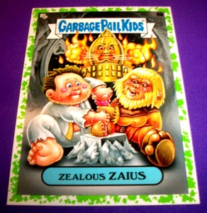 2023 Mülleimer Kinder InterGOOlatic grüner Rand "EIFERIGER ZAIUS" #4b Sticker - Bild 1 von 1