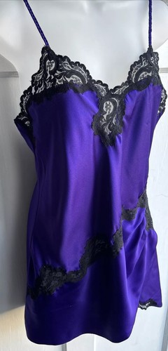 UNDERCOVER Abito slip babydoll Victorias Secret G Label cami viola pizzo nero