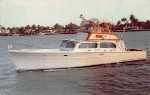 Postal TX: Saludos desde "El Tigre", Barco, Houston?, años 50 - Imagen 1 de 2