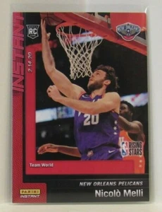 Nicolo Melli 2019-20 Panini Instant NBA Rising Stars Rookie #14 SP Pelicans /358 - Picture 1 of 2