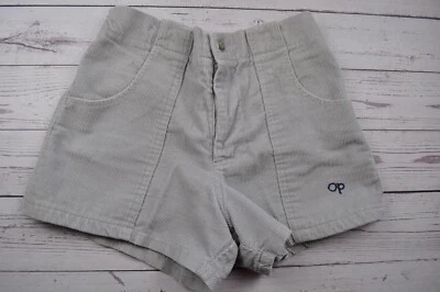 Vintage OP Shorts Courdory Boys size 25 Gray 1980s Ocean Pacific Sunwear - Image 1 of 4