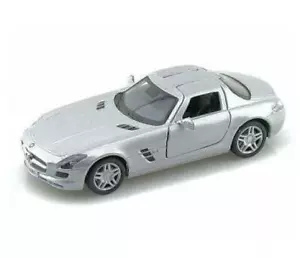 Mercedes-Benz SLS AMG Kinsmart diecast escala 1:36 plateado envío gratuito - Imagen 1 de 4