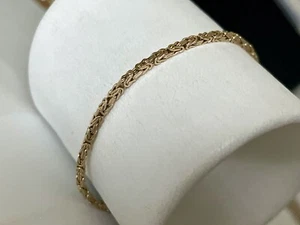 KÖNIGSARMBAND 585 /14 KARAT GOLD massiv - Picture 1 of 5