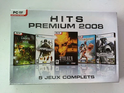 Coffret 5 jeux Hits Premium 2008 THQ (Stalker/Titan Quest deluxe/warhammer) PC - Photo 1/4