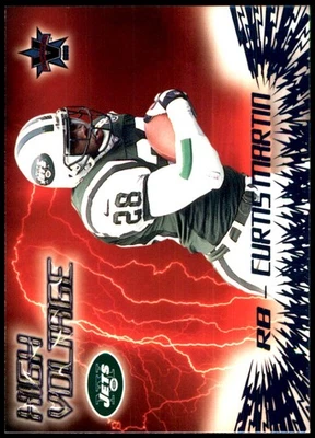 Curtis Martin 2000 Pacific Vanguard #23 Jets NFL READ FREE SHIPPING AutographDen - Image 1 of 2