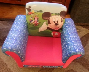 Disney Mickey Mouse Stuhl Polstersessel Stuhl für Kleinkind/KINDER GESCHENK - Bild 1 von 6