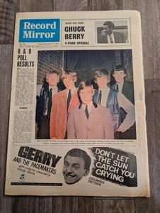 RECORD MIRROR Music Paper 25th April 1964 - Rolling Stones Cover - Foto 1 di 10