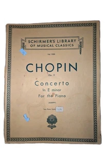 Chopin op. 11 Konzert e-Moll für Klavier Schirmers Band 1350 Notenbuch - Bild 1 von 7