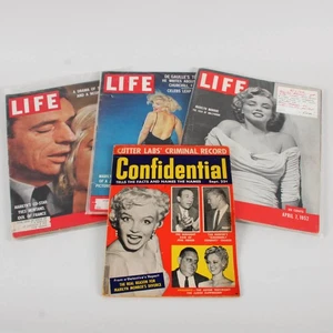 Marilyn Monroe Cover LIFE Magazine Lot (3) 1952, 1959,1960 + Celebrity Magazine - Picture 1 of 6