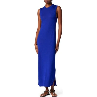 Equipment Rachida Surrealist Blue Cashmere Knit Sleeveless Maxi Dress Size XXS - Image 1 of 4
