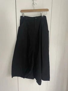 Y’S YOHJI YAMAMOTO Rare Black Waist 32” Made In Japan Drop Crotchet Harem Trsers - Picture 1 of 12
