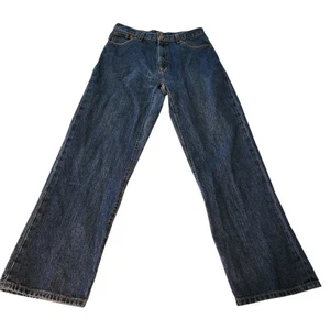 Y2K Polo Jeans Co Boys 20 Blue Denim Jeans Straight Leg Ralph Lauren 30x29.5 Vtg - Picture 1 of 14