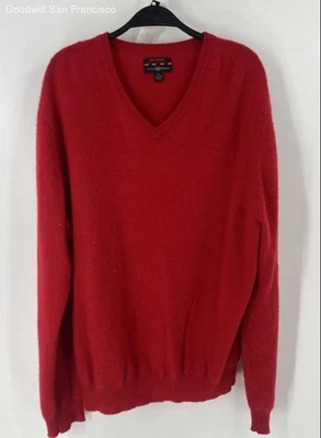 Club Room Men's Red Pullover Sweater 100% Cashmere Size XL Regular - Image 1 of 3