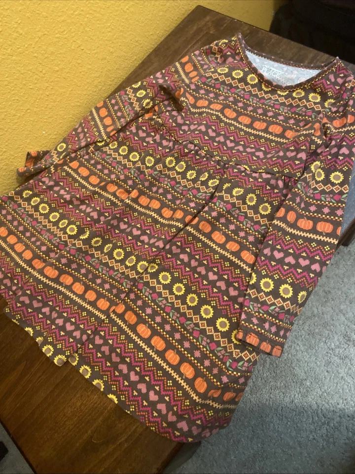 Vestido calabaza girasol The Children’s Place 4T Acción de Gracias Otoño Otoño Foto 1 de 4