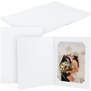 , Pack of 10, 4x6 or 5x7 Photo Folders, Cardboard Picture Frame, Paper Frame ... - Picture 1 of 7