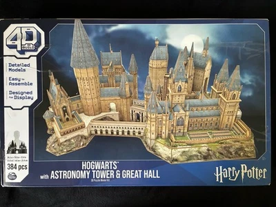 Harry Potter Hogwarts  with Astronomy Tower and Great Hall 4D Puzzle - Image 1 of 2