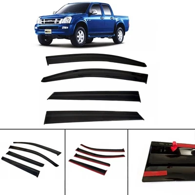 Windabweiser Regenabweiser Für Isuzu D-Max 2007 - 2017 Pick Up Externe Passform - Bild 1 von 4