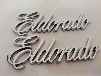 Insignia emblema escritura Cadillac Eldorado 20288593 cromada 2 piezas  Foto 1 de 3