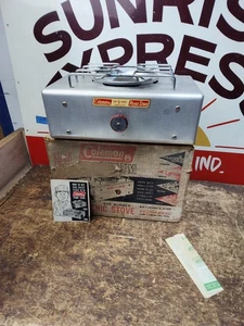 Vintage Coleman Aluminum Picnic LP Gas Stove One Burner Model 5404 in Box - Picture 1 of 9