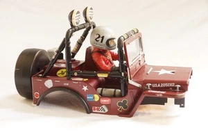 Vintage original 1982 Tamiya 1/10 R/C Wild Willy M38 Jeep Body w/ Driver - Picture 1 of 9