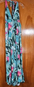 Show Me Your Mumu Heather Neckholder Kleid Damen XS Grün Blumen Maxi - Bild 1 von 6