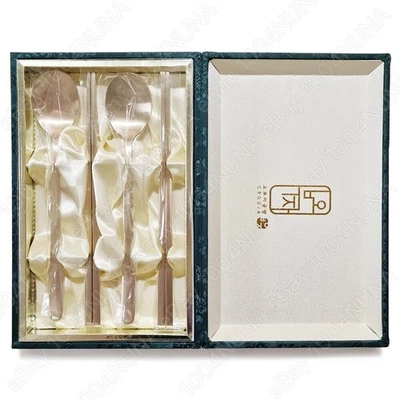 Cucchiaio e bacchette Bangjja Yugi in ottone coreano di alta qualità, set... - Immagine 1 di 3