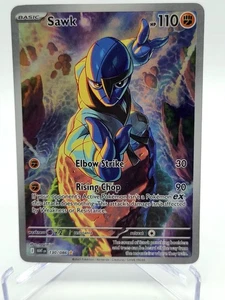 Pokémon TCG Sawk 130/086 Sv: White Flare Illustration Rare NM - Picture 1 of 2