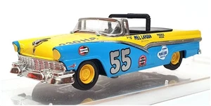 Quartzo 1/43 Scale 1017 - 1956 Ford Fairlane NASCAR #55 Mel Larson - Yellow/Blue - Picture 1 of 4