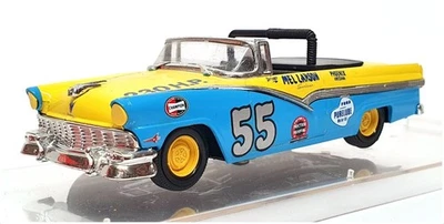 Quartzo 1/43 Scale 1017 - 1956 Ford Fairlane NASCAR #55 Mel Larson - Yellow/Blue - Image 1 of 4
