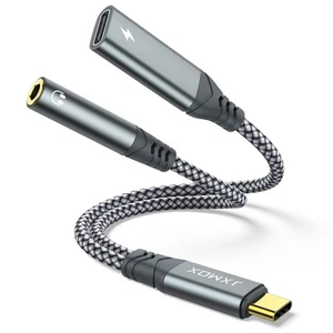 Usb C To 3.5Mm Headphone And Charger Adapter, 2-In-1 Usb Type C To Aux - Picture 1 of 6