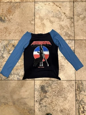 Hysteric Glamour Baseball Long Sleeve T-Shirt. Hystericwolf graphic metalcore - Image 1 of 4