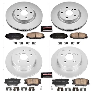 PowerStop CRK4101 Front and Rear Disc Brake Kit Rotors Pads Set for 2006-18 RAV4 - Picture 1 of 1