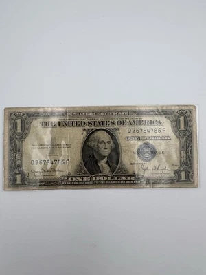 1935D $1 Silver Certificate Blue Seal Note – Circulated – Clark/Snyder  - Image 1 of 4